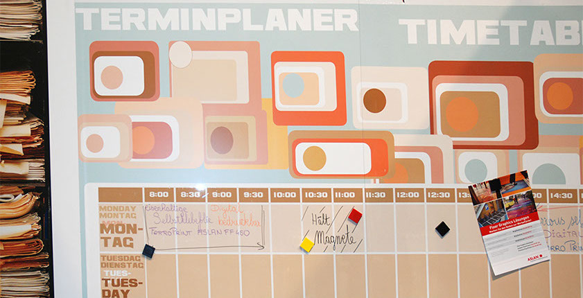 Glasdekorfolie, Dekorfolie für Konferenzraum