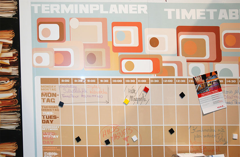 Glasdekorfolie, Dekorfolie für Konferenzraum