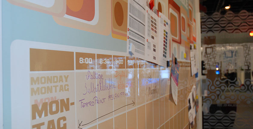 Glasdekorfolie, Dekorfolie für Konferenzraum