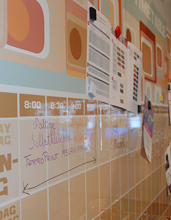 Glasdekorfolie, Dekorfolie für Konferenzraum