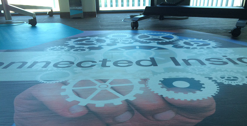 Bodengrafik Folie, Druckfolie, Asphaltfolie bedruckt, Bodenaufkleber