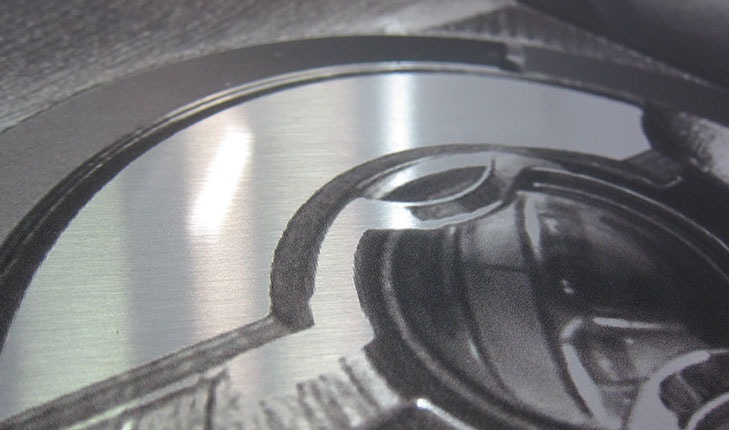 Druck auf Aluminiumplatte, Aludruck