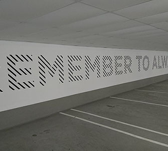 Messecounter, Profilbuchstaben