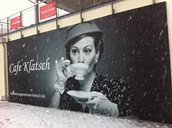 Werbeplane, Werbebanner, bedruckte LKW Plane