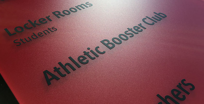 Aufkleber aus Folie, Beschriftung, Buchstaben Aufkleber