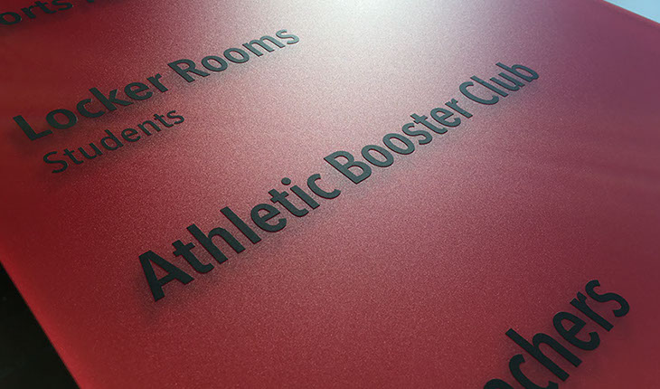 Aufkleber aus Folie, Beschriftung, Buchstaben Aufkleber