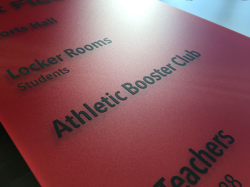 Aufkleber aus Folie, Beschriftung, Buchstaben Aufkleber