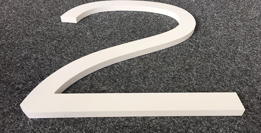 Konturschnitt, 3D Buchstaben, 3d zahlen, fräsbuchstaben, dekupierte Buchstaben