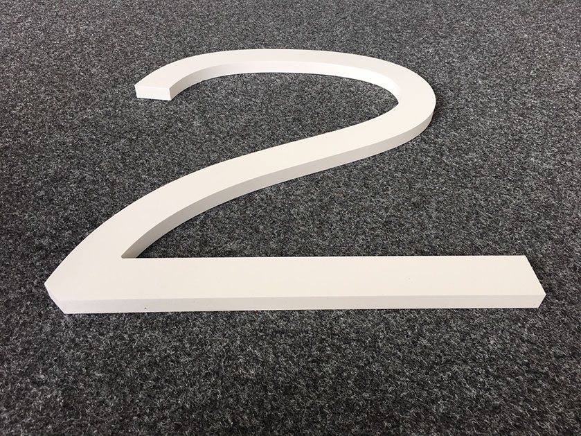 Konturschnitt, 3D Buchstaben, 3d zahlen, fräsbuchstaben, dekupierte Buchstaben