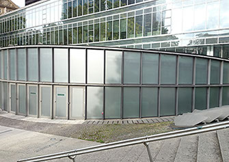 Glasdekorfolie, bedruckte Milchglasfolie, Sichtschutzfolie