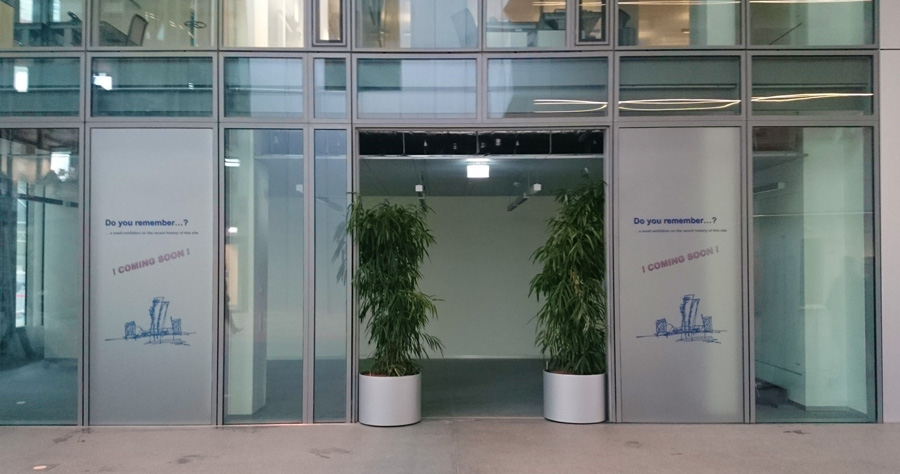 Glasdekorfolie, bedruckte Milchglasfolie, Sichtschutzfolie