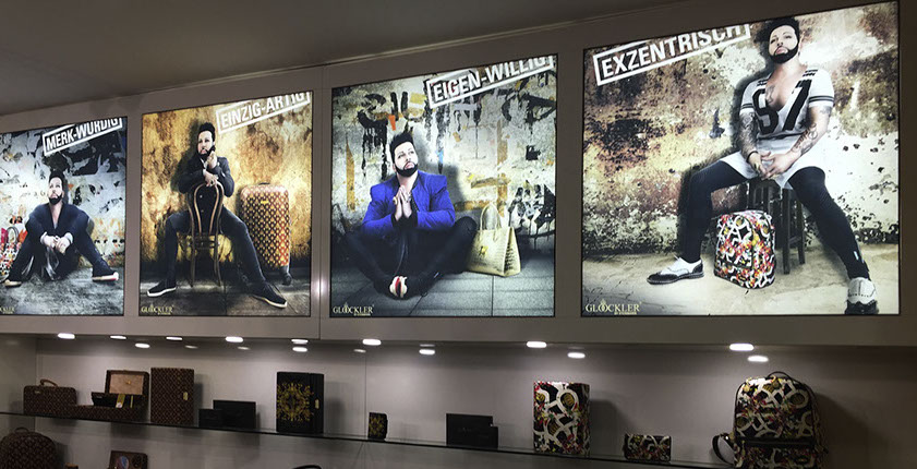 Backlight Poster, Lightframe Poster, durchleuchtbare Posterdrucke, Slimframes, Leuchtkastendrucke