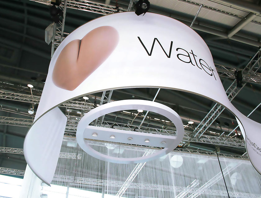 Stoffdruck, Stoffkonefektion,Messesegel, Kuben, Alu-Ronden für Stoffdrucke, B1-Stoffdruck, Fahnenprints, Textildruck Großformat