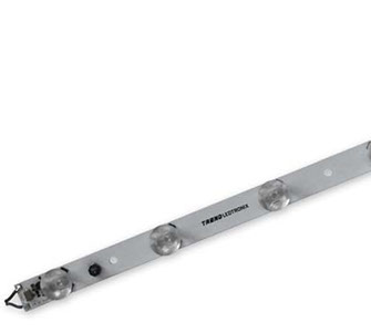 Beleuchtete Hauswandwerbuing