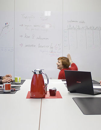 Glasdekorfolie, Dekorfolie für Konferenzraum